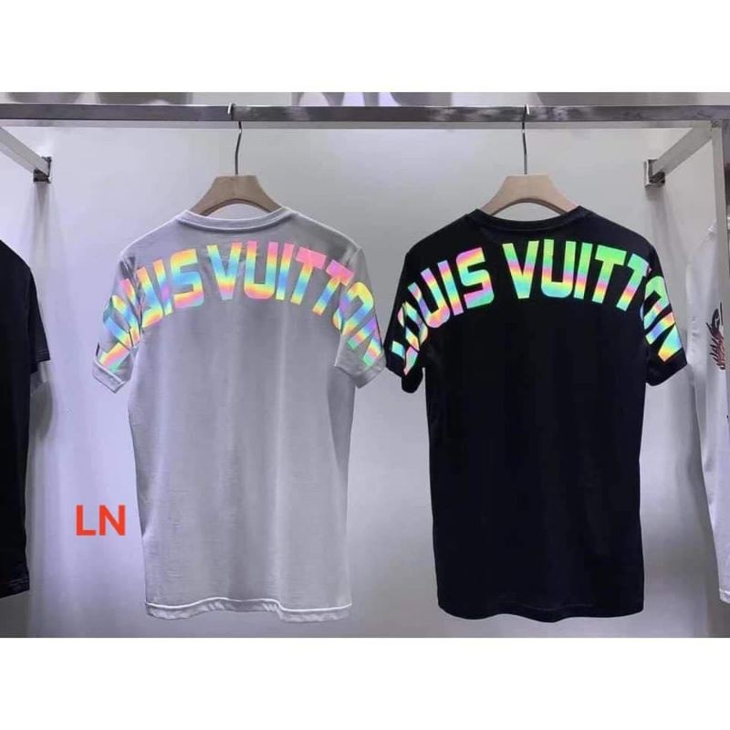 Áo thun tay lỡ form rộng chất cotton ngắn tay luonvuituoi 2 màu trắng đen