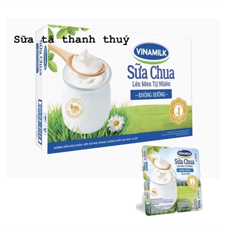 Thùng 48 Hộp Sữa Chua Ăn Vinamilk Không Đường - 48 hộp x 100g