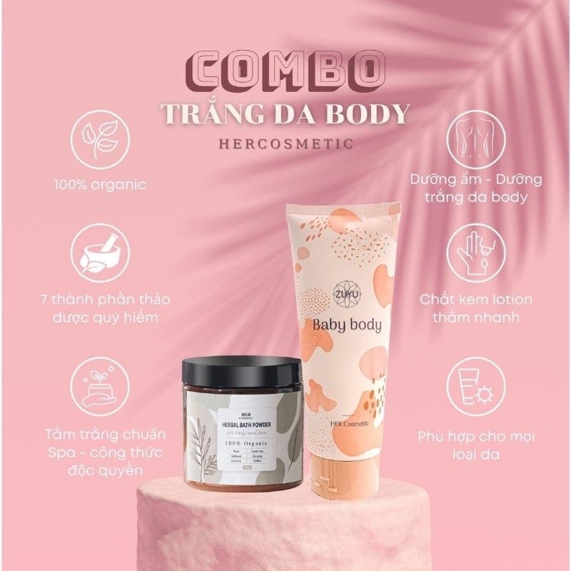 Bột Tắm Trắng Thảo Dược Her Cosmestic | BigBuy360 - bigbuy360.vn