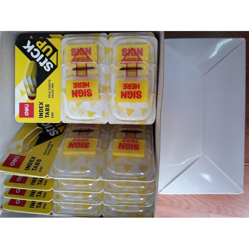 Tích ký Signhere Deli A101 (100 tờ)