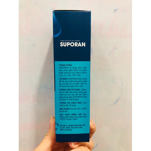 Dung dịch sát khuẩn Suporan chai xịt 100ml