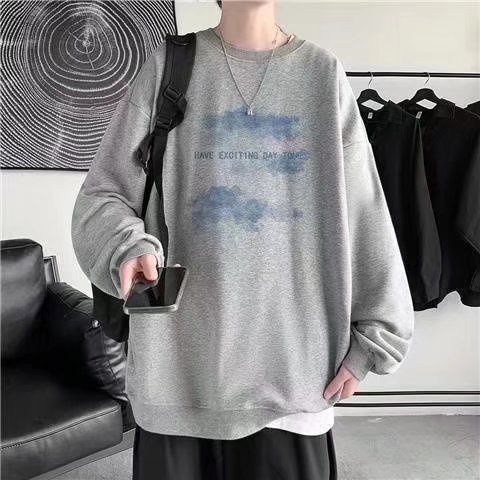 Áo sweatshirt cotton dáng rộng họa tiết chữ thời trang hiphop ulzzang thu đông cho unisex Y29