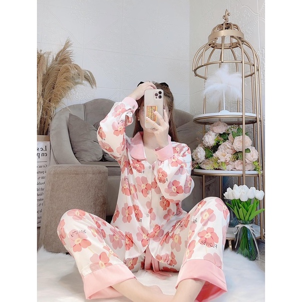 Đồ bộ pijama TNQD hoa lụa Latin | BigBuy360 - bigbuy360.vn