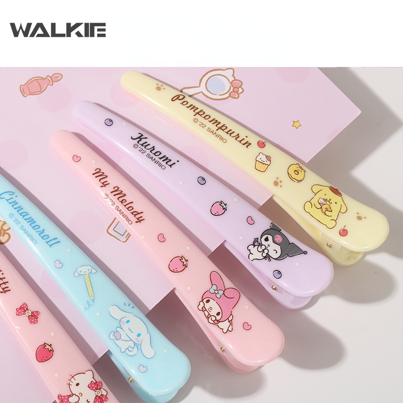 SANRIO Kẹp Tóc Hello Kitty Kuromi My Melody Cinnamoroll Dễ Thương