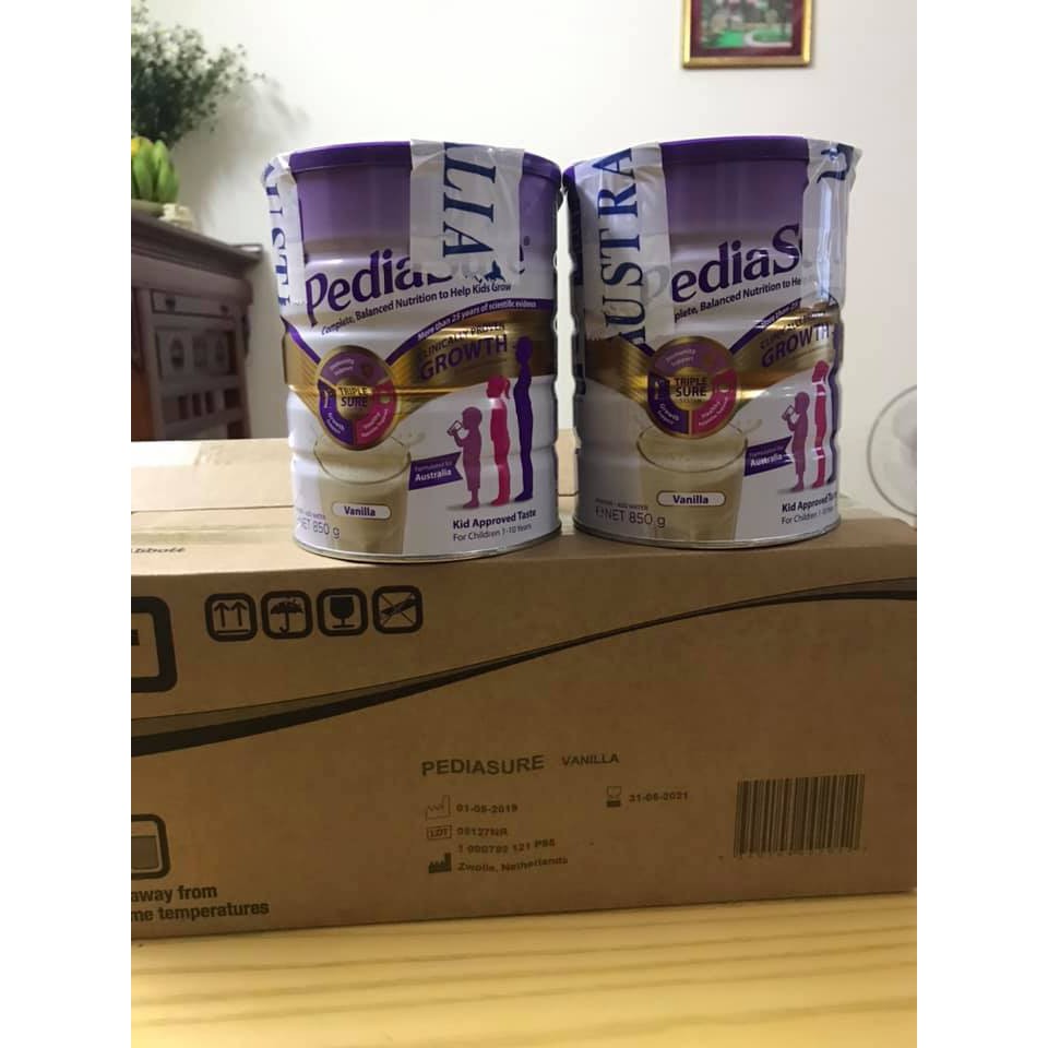 SỮA PEDIASURE CHÍNH HÃNG ÚC (ĐI AIR) (TRẺ TỪ 1-10 TUỔI) - HỘP 850G