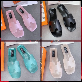 Dép Đi Trong Nhà Hermes Đế Bằng Thoải Mái Thời Trang Hàn Quốc Cho Nữ 18