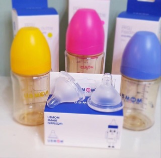 Bình sữa UBMOM PPSU cổ rộng 260ml