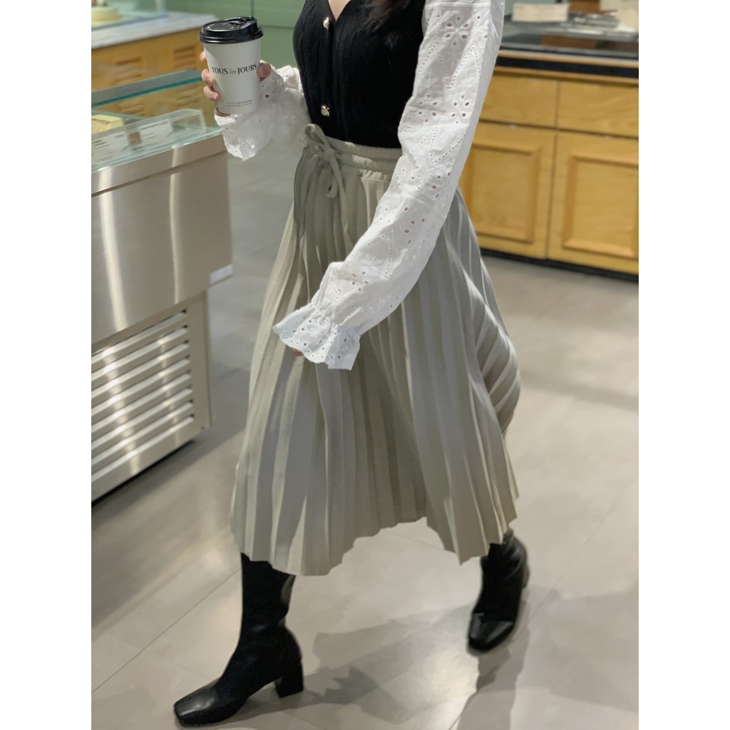 Chân váy midi thun xếp li SK91 1994CLOSET | BigBuy360 - bigbuy360.vn