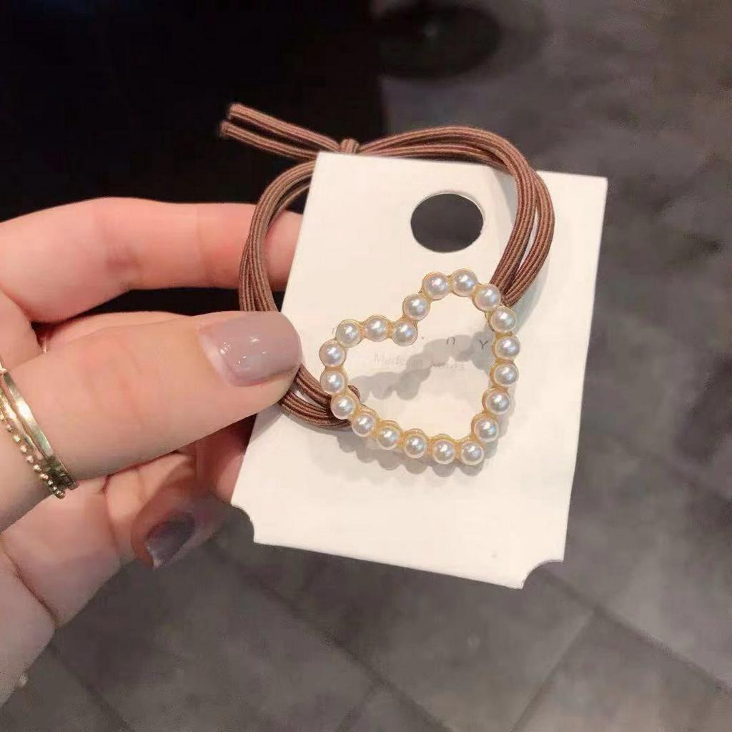 Dây buộc tóc hình tròn phong cách Hàn Quốc thời trang cho nữ