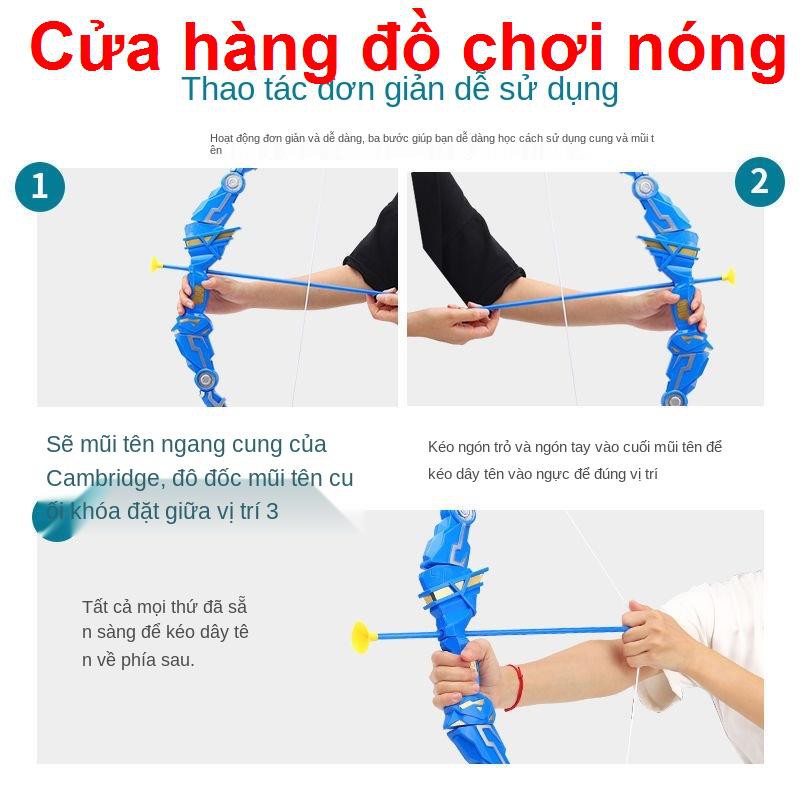 Trẻ em cung và mũi tên đồ chơi an toàn bắn súng quá khổ thể thao ngoài trời thông thường boy