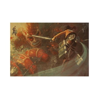 Poster Phim Attack on Titan 50.5 * 35cm