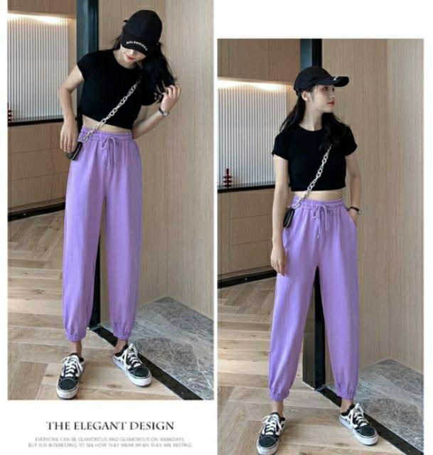 Quần thể thao ống túm cao cấp đẹp new trend