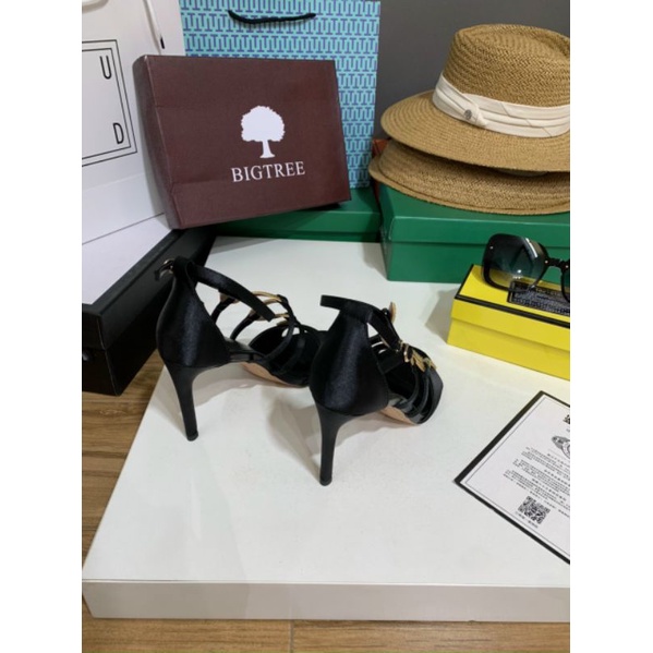 pl(ẢNH THẬT) Sandal Rắn Lụa Satin Mềm Êm Fullbox Cao Cấp