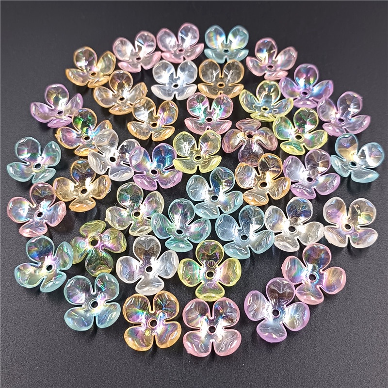Bộ 20 Hạt Hình Cánh Hoa AB4 Làm Trang Sức