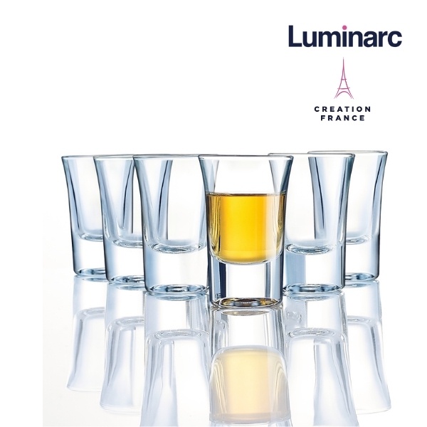 Bộ 12 Ly Rượu Thuỷ Tinh Luminarc Hot Shot 34ml- LUHOP1902