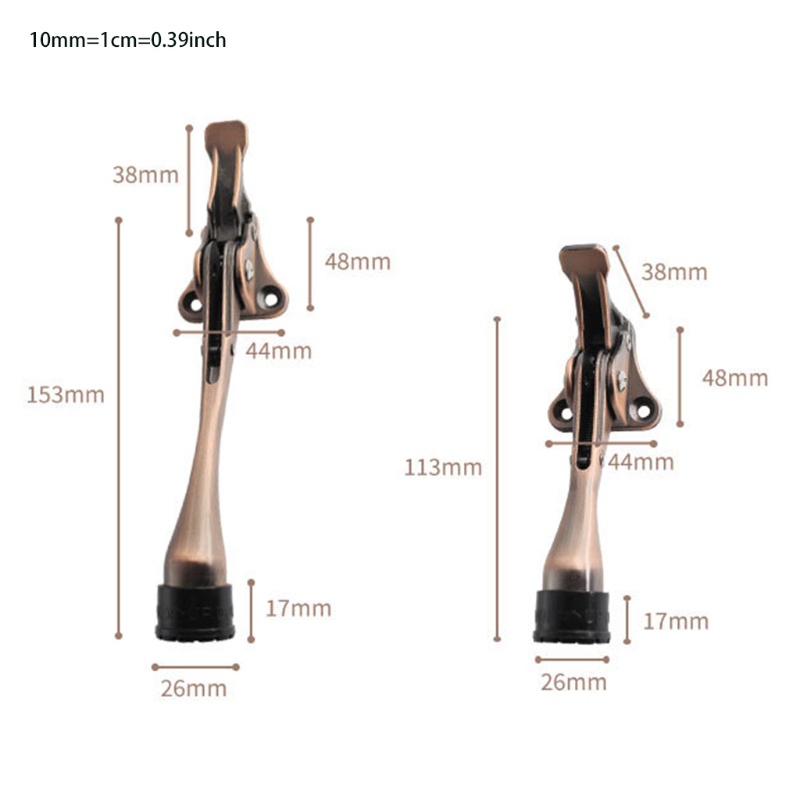 Dụng Cụ Chặn Cửa Chất Liệu Hợp Kim Kẽm Dày Dặn