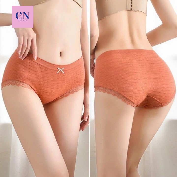 Quần Lót Nữ COTTON DỆT KIM HÌNH VÂN SỌC cao cấp kháng khuẩn, sexy gợi cảm ôm dáng không tạo hằn | BigBuy360 - bigbuy360.vn