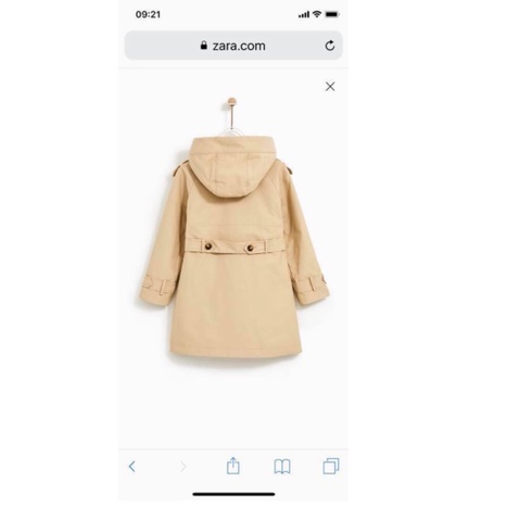 Áo măng tô Zara Kids cho bé nam nữ