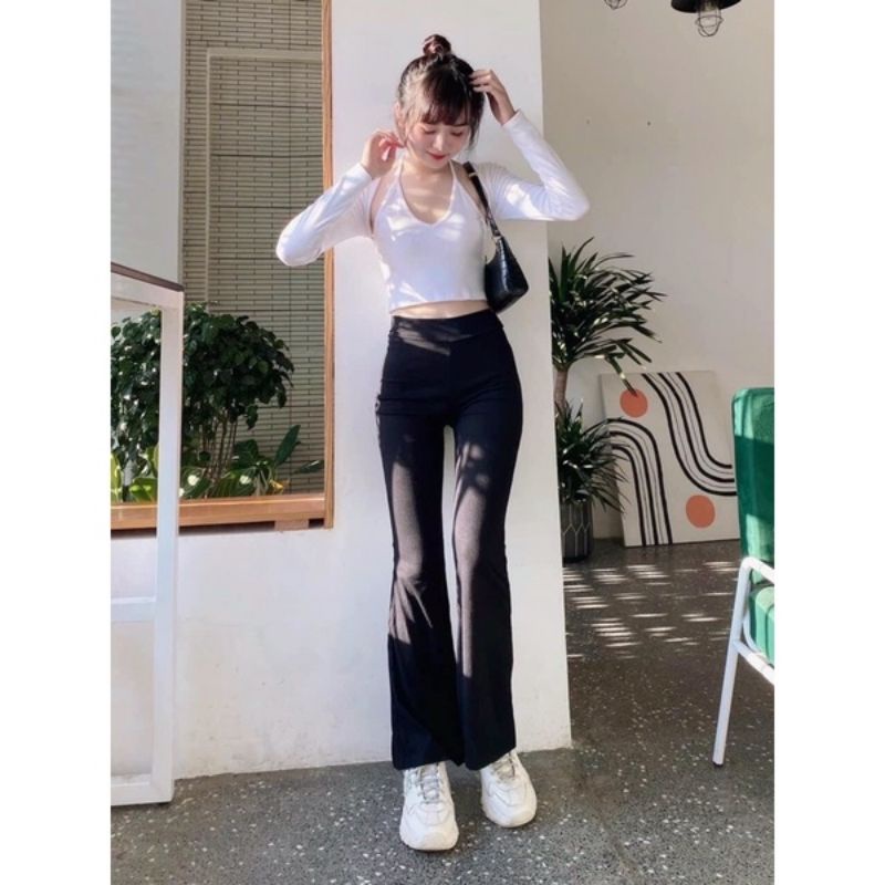 Quần ống loe cạp cao chuẩn 2 vòng siêu tôn dáng❤