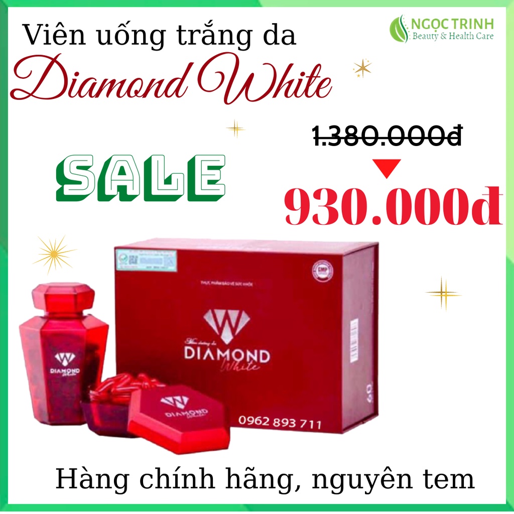 - Viên uống trắng da Diamond White Ngọc Trinh 2021