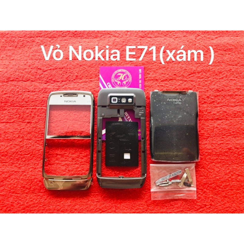 Vỏ Nokia E71(xám)