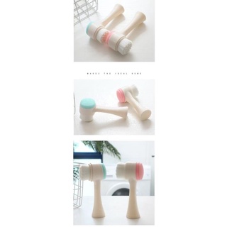 Bàn Chải Rửa Mặt 2 Đầu Silicone