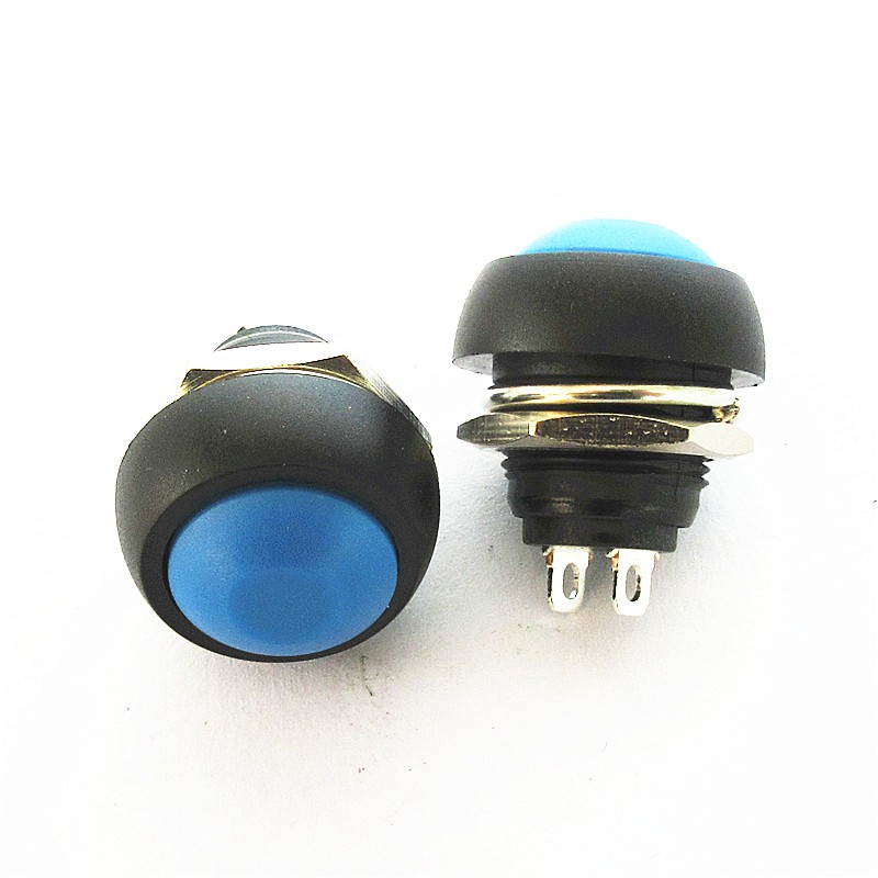 Công tắc nhựa tròn 12mm nhấn nhả siêu ngắn nhiều màu sắc tùy chọn 12V ô tô
