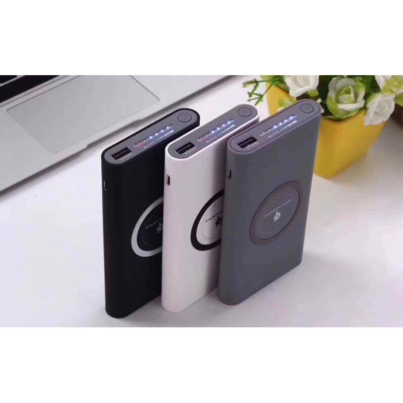 Sạc dự phòng Qi chính hãng 10.000mah không dây cho Iphone X, Iphone 8, Iphone 8 Plus, Samsung từ Note 5 trở lên