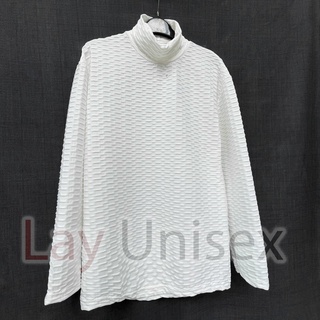 Áo thun Cổ Lọ tay dài Squares Pattern Royalty