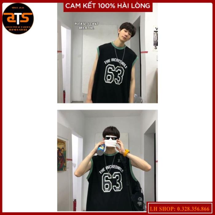 Áo thun sát nách Unisex form rộng, Áo ba lỗ bóng rổ ba lỗ nam nữ oversize !