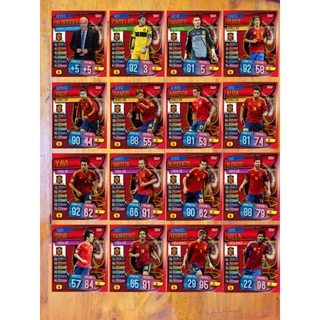 Thẻ cầu thủ match attax 16 Huyền thọai Tây Ban Nha Legend Spain