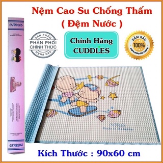 Nệm lót cao su chống thấm cho bé cuddles nhập khẩu malaysia – chiếu cao su – nệm nước – miếng lót sơ sinh