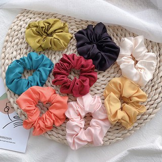 Dây Buộc Tóc Satin Scrunchie Phi Bóng Cổ Điển ( Được Chọn Màu )