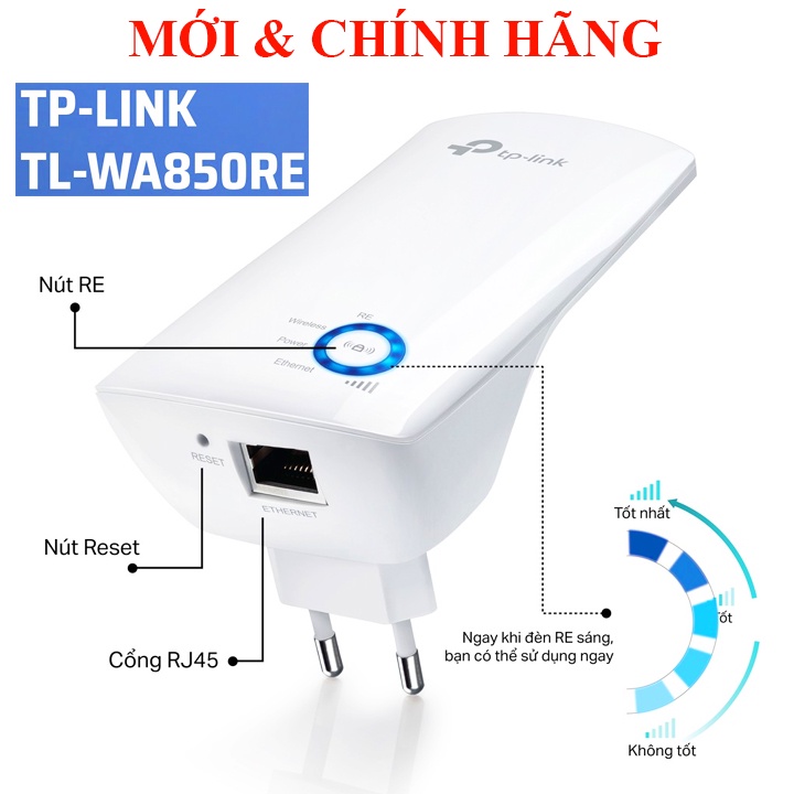 Bộ kích sóng wifi nhỏ gọn đơn giản TP-Link RE200 AC750, TL-WA850RE, TL-WA854RE, TL-WA855RE