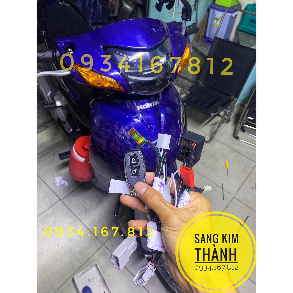 Mạch Tắt Mở Điện Xe WAVE ALPHA và Đề Từ Xa Không Cần Chìa Khoá