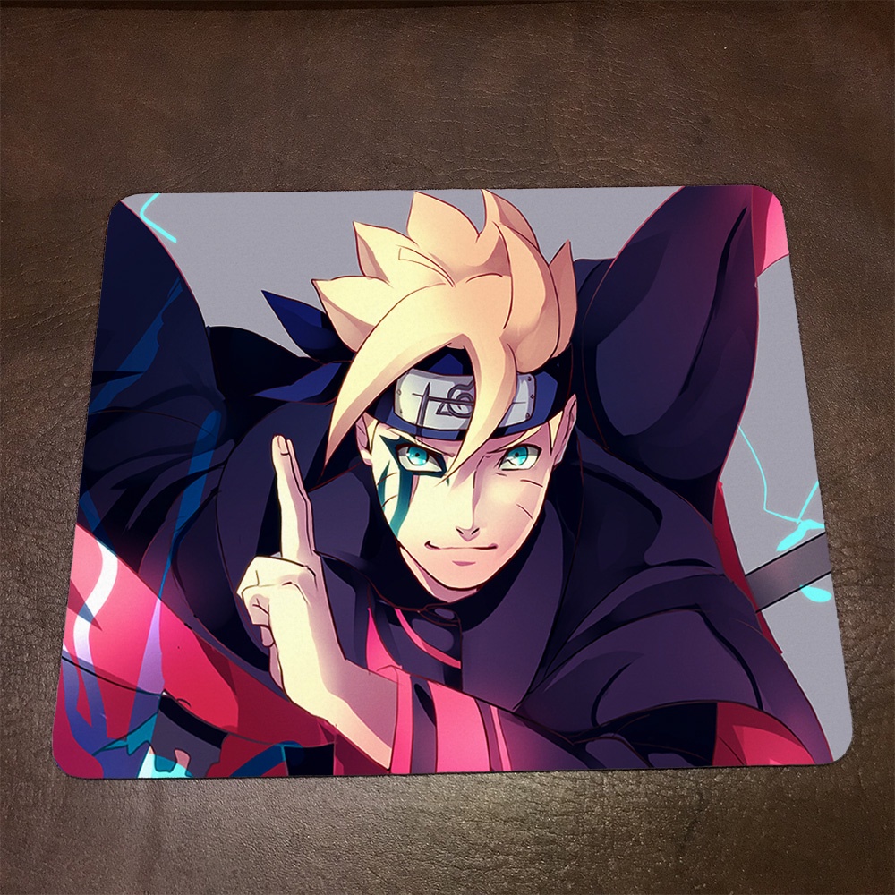 Lót chuột máy tính Anime Boruto Wallpapers 1 Mousepad cao su êm ái. Nhận in theo yêu cầu