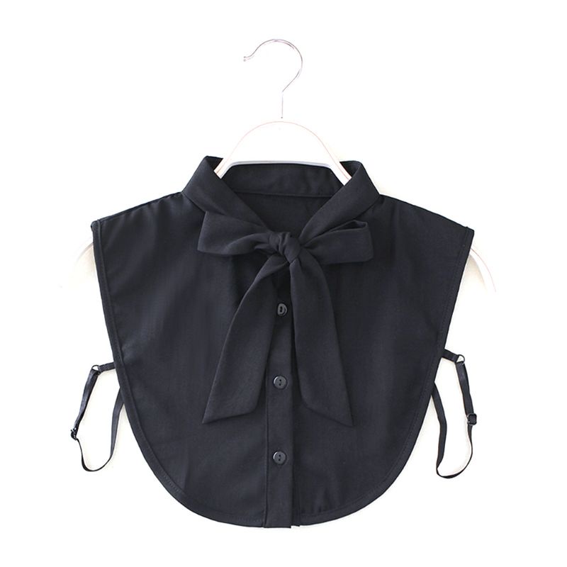 Cổ Áo Sơ Mi Giả Cà Vạt Có Thể Tháo Rời Phong Cách Vintage Cho Nữ