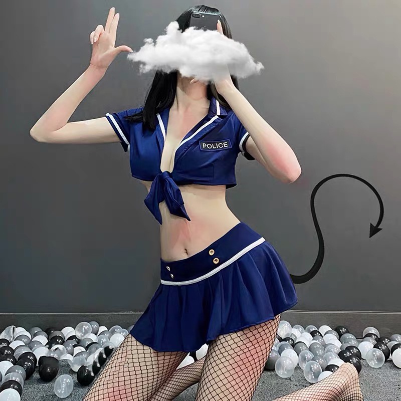 Váy ngủ cosplay nữ tiếp viên dễ thương gợi cảm