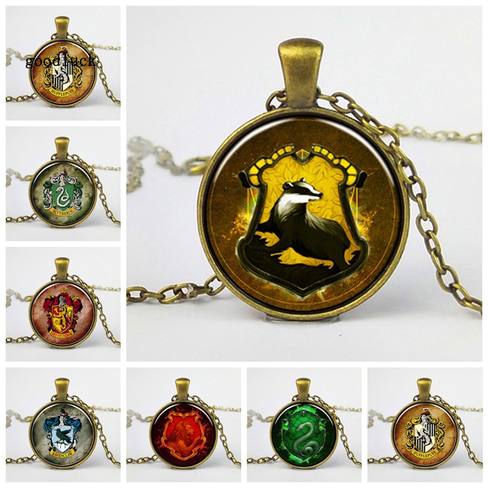 Dây chuyền hợp kim phối mặt phong cách Vintage chủ đề phim Harry Potter