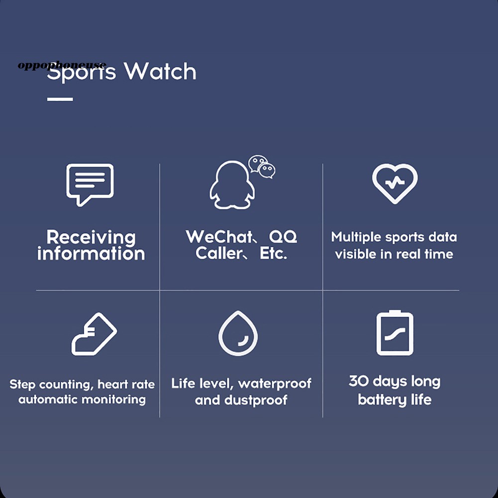 Bộ Vòng Tay Thông Minh Chống Nước Giám Sát Nhịp Tim &amp; Huyết Áp Y68 Cho Ios Android