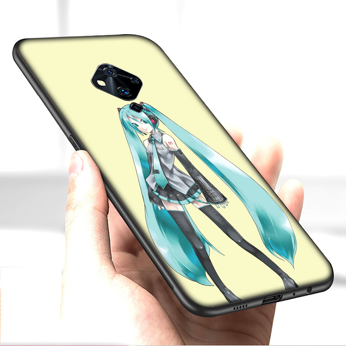 Samsung Galaxy A9 A8 A7 A6 Plus J8 2018 + A21S A70 M20 A6+ A8+ 6Plus Casing Soft Silicone Cartoon hatsune miku girl Phone Case