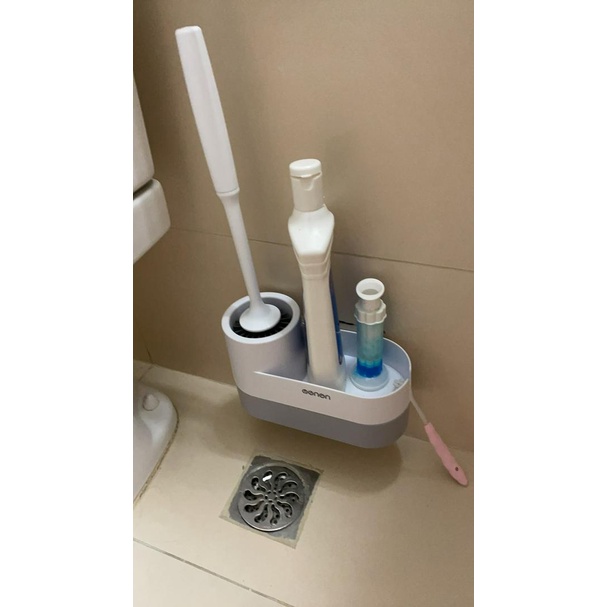 Chổi Cọ Vệ Sinh OENEN Kèm Kệ Để Chổi Cọ Rửa Toilet Thông Minh