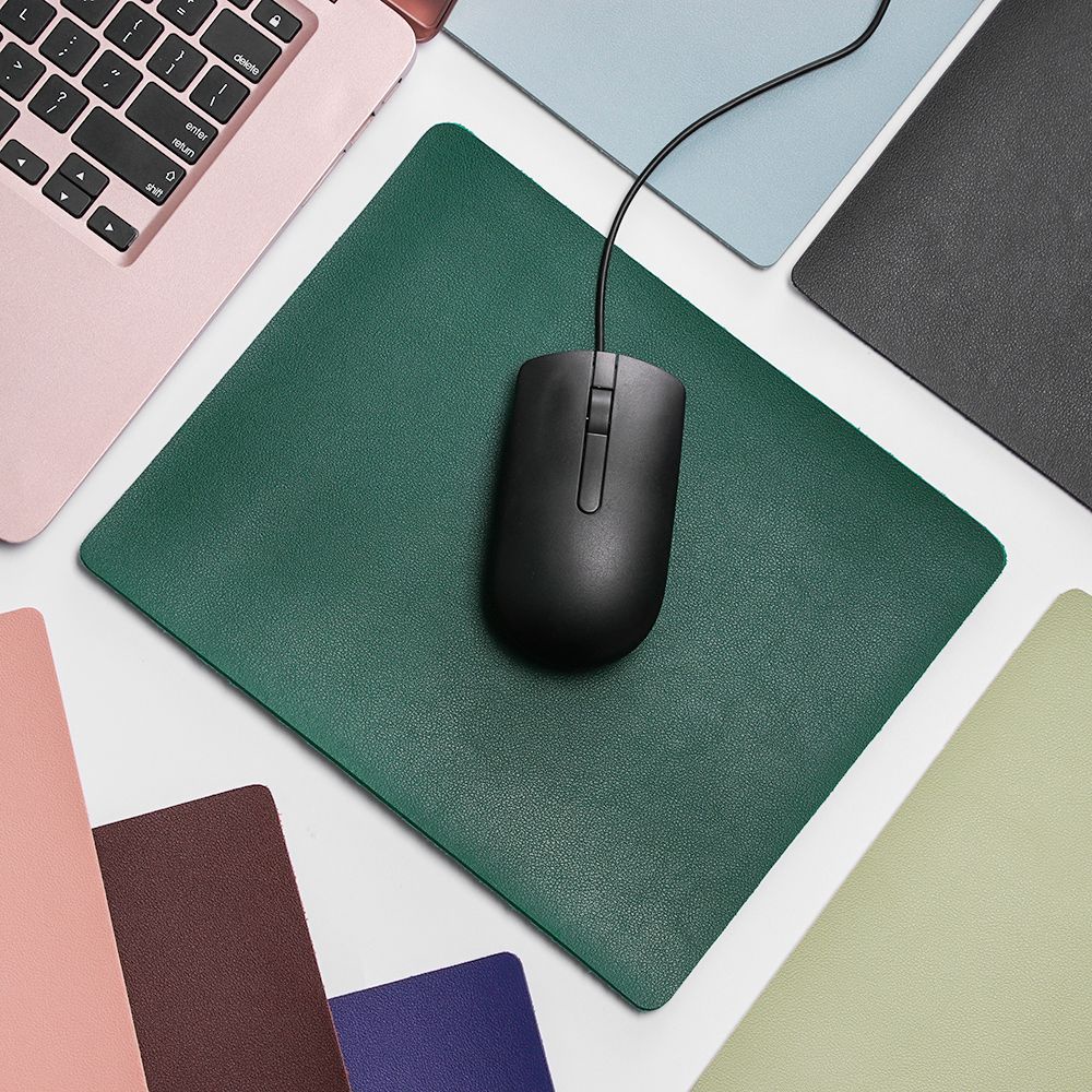 Tấm lót chuột bằng da chống trượt thoải mái thông dụng cho laptop PC máy vi tính chơi game để bàn tại nhà/văn phòng
