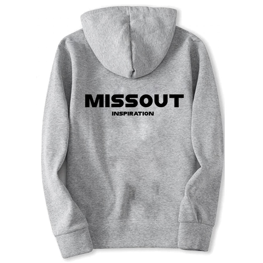 Áo khoác nỉ hoodie Missout chất nỉ bông dày ấm mềm mịn dáng rộng thoải mái