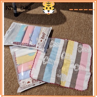 Khăn sữa Muslin sợi tre 6 lớp siêu mềm cho bé