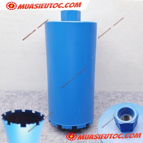 Mũi khoan rút lõi bê tông tường gạch cắt được sắt trong MST Phi lớn 83 89 96 102 108 112 114 116 120 127 132 140 152 mm