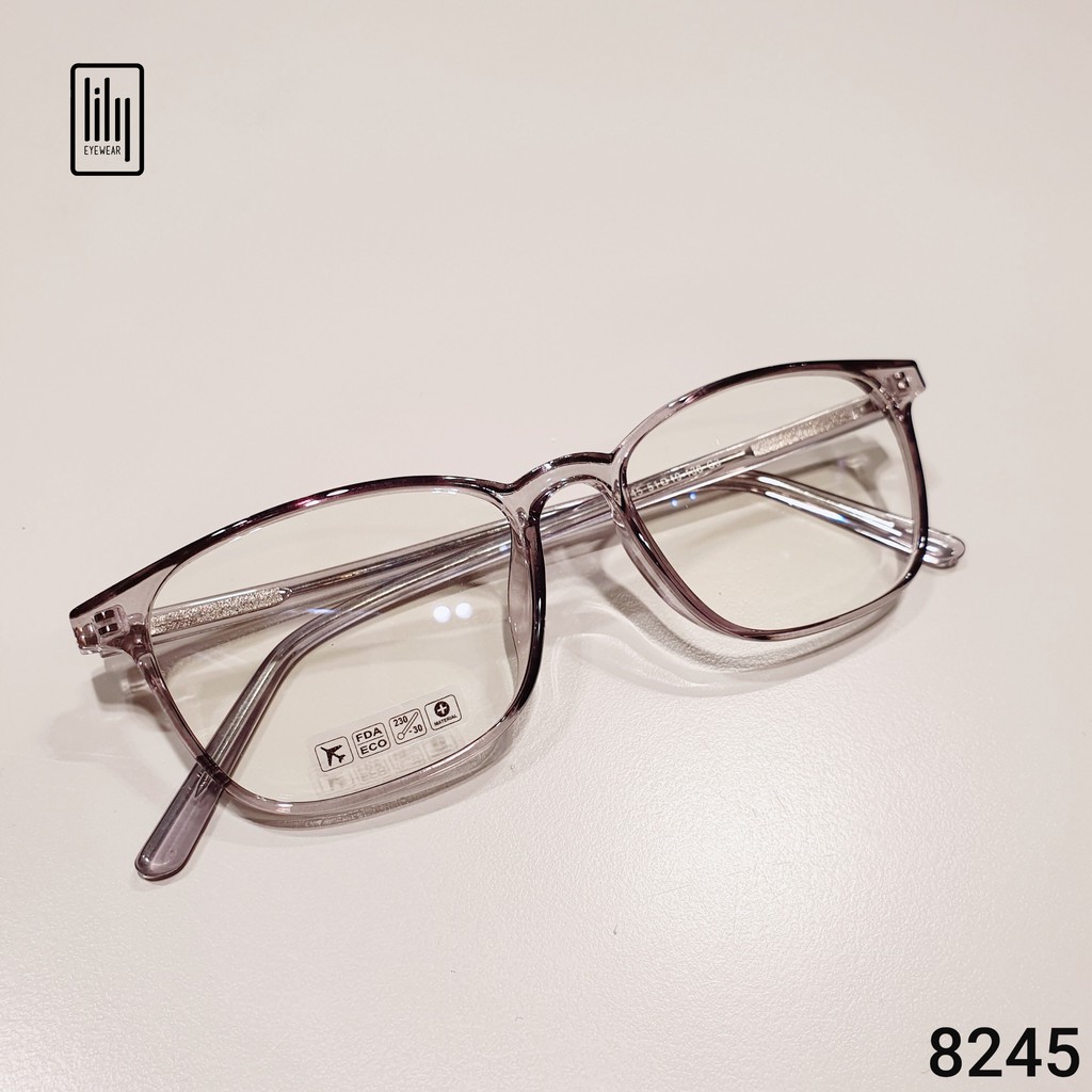 Gọng kính cận nam nữ Lilyeyewear thiết kế mắt vuông, đa dạng màu sắc dễ lựa chọn 8245 | BigBuy360 - bigbuy360.vn