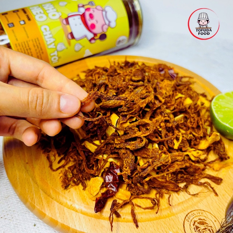 Khô heo cháy tỏi 300g khô lợn loại ngon cay bơ tỏi TOFUDA KHBT200 | BigBuy360 - bigbuy360.vn