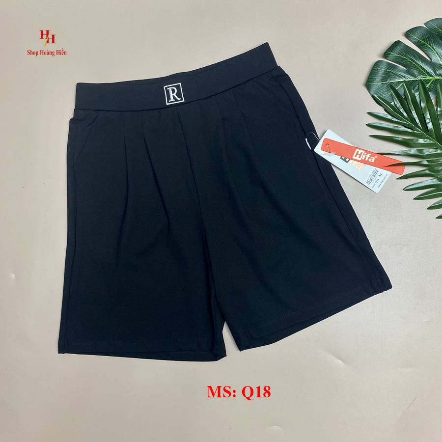 Quần Short Nữ Cạp Cao Ống Rộng Quần Đùi Lửng nữ chất Umi Hàn cao cấp. HIFA Hoàng Hiền. MS: Q18