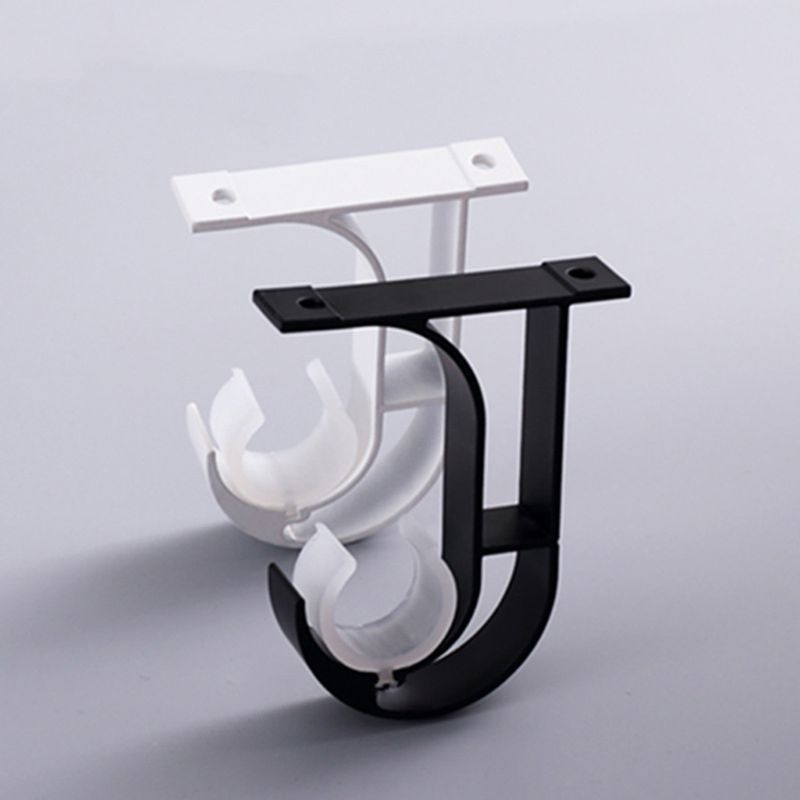 Bộ 4 Giá Đỡ Thanh Rèm Cửa Đơn Bằng Kim Loại Siêu Bền Tiện Dụng